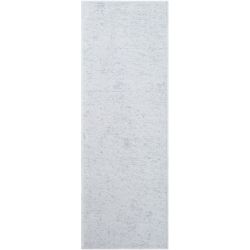 Livabliss Quebec Modern & Contemporary Washable Area Rug - Gray/Blue - 2' 8" x 7' 3"