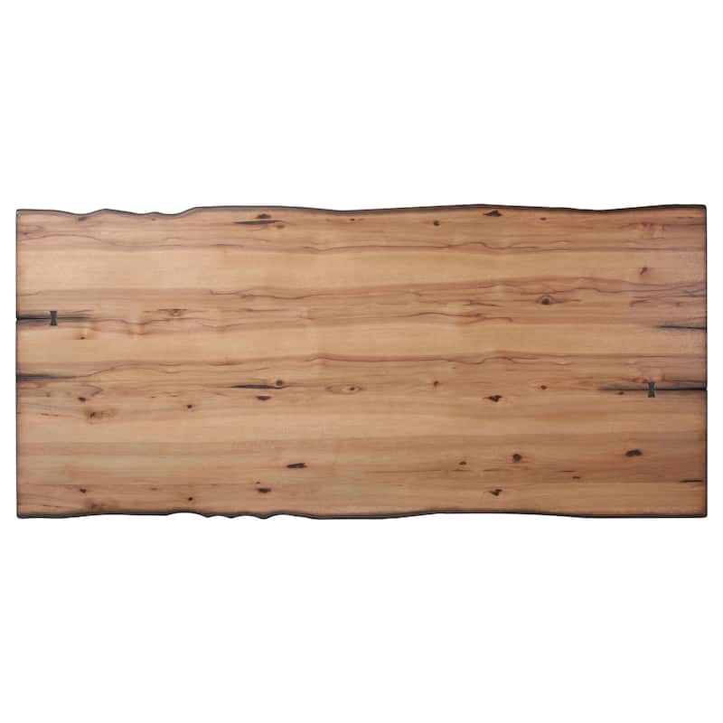 Bexley Natural Honey Rectangular Live Edge Dining Table Set