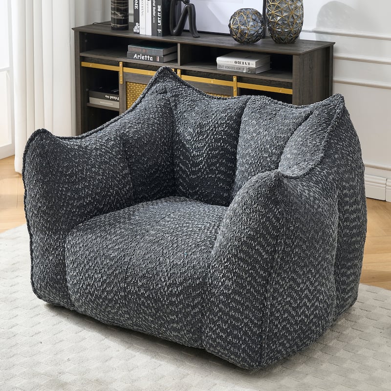 Sofa Chairs with Highly Resilient Foam for Living Rooms and Bedrooms, Comfortable Square Sofas, Bean Bag Chairs for Adults