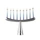 preview thumbnail 1 of 7, Nambe Menorah Silver - 12.5 inch x 7.5 inch 12.5 inch x 7.5 inch