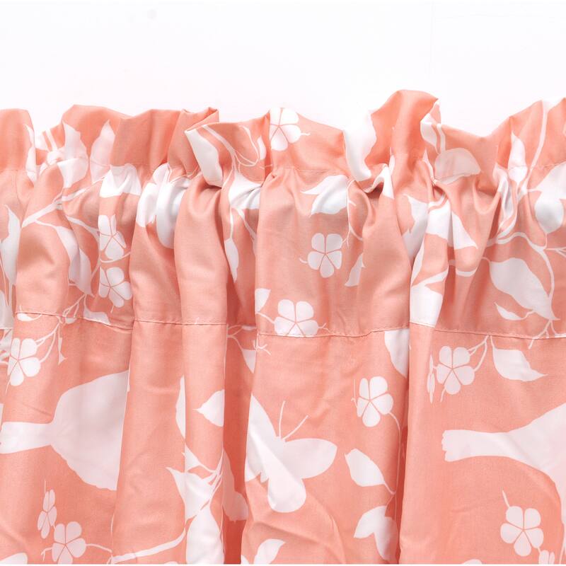 Serenta Printed Bird Song Valance - 60" x 18" - 60" x 18"
