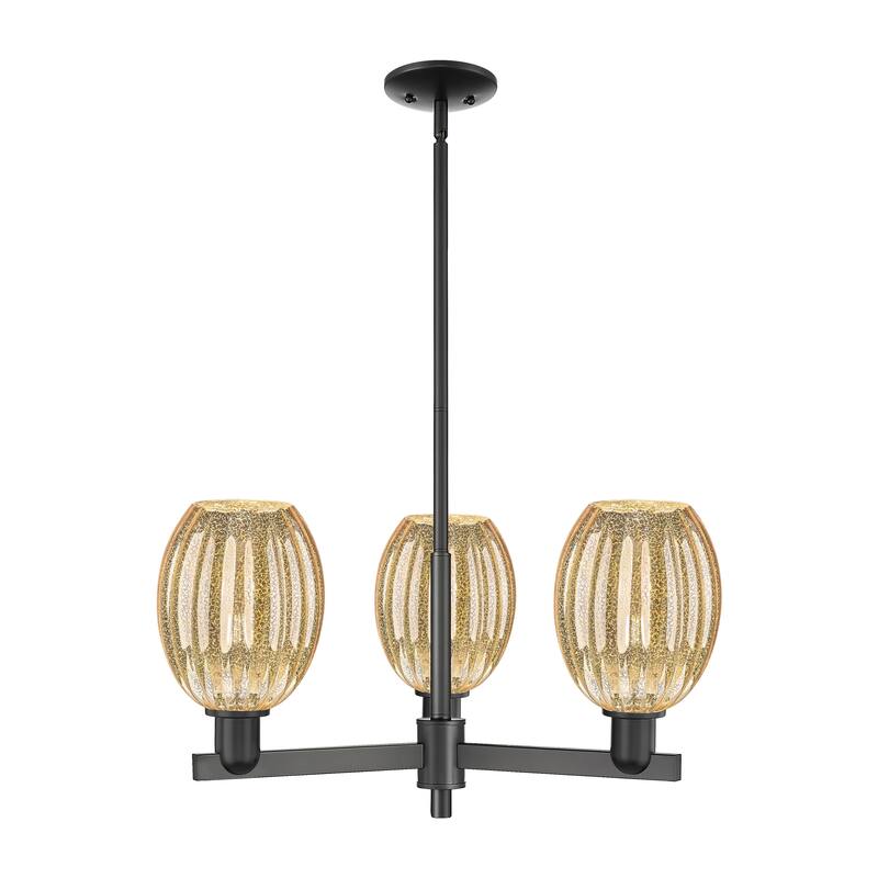Innovations Lighting Downtown Urban - Preston - 3 Light 18" Bell Shade Stem Hung Chandelier