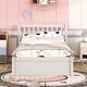 preview thumbnail 6 of 7, Twin Size Platform Bed with Trundle Bed, Wooden Twin Bed Frame with Headboard and Solid Wood Slats Support for Kids,Teen,Adult