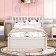 preview thumbnail 4 of 10, Wooden Twin Size Platform Bed Frame with Trundle , Sturdy Construction from Rubberwood and Plywood