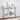 SEI Furniture Olivia Contemporary Mirrored Matte Silver Demilune Console Table