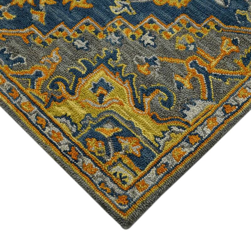HomeRoots Medallion Bohemian Rectangle Area Rug