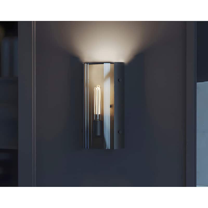 AFX DNAS0714MB Sconce 14" Tall Wall Sconce with Smoke Glass Shade
