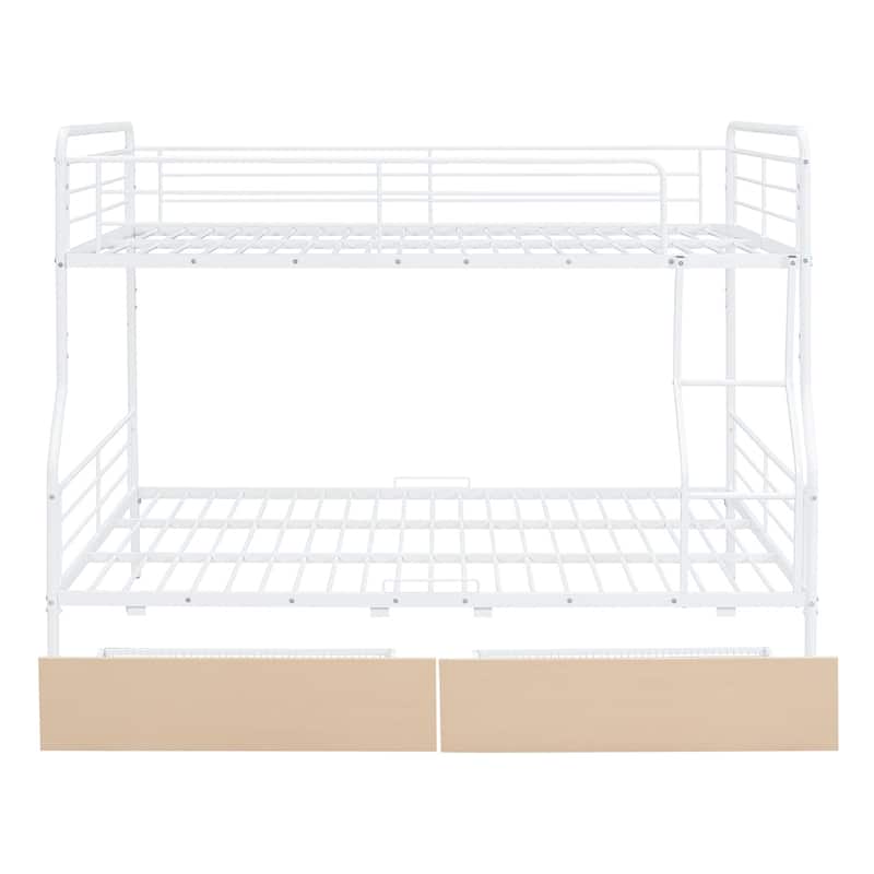 Merax Full XL Over Queen Metal Bunk Bed