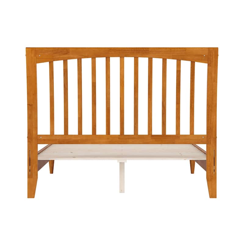 Solid Wood Low Profile Sleigh Bed with USB Charging - Full Size Platform Bed