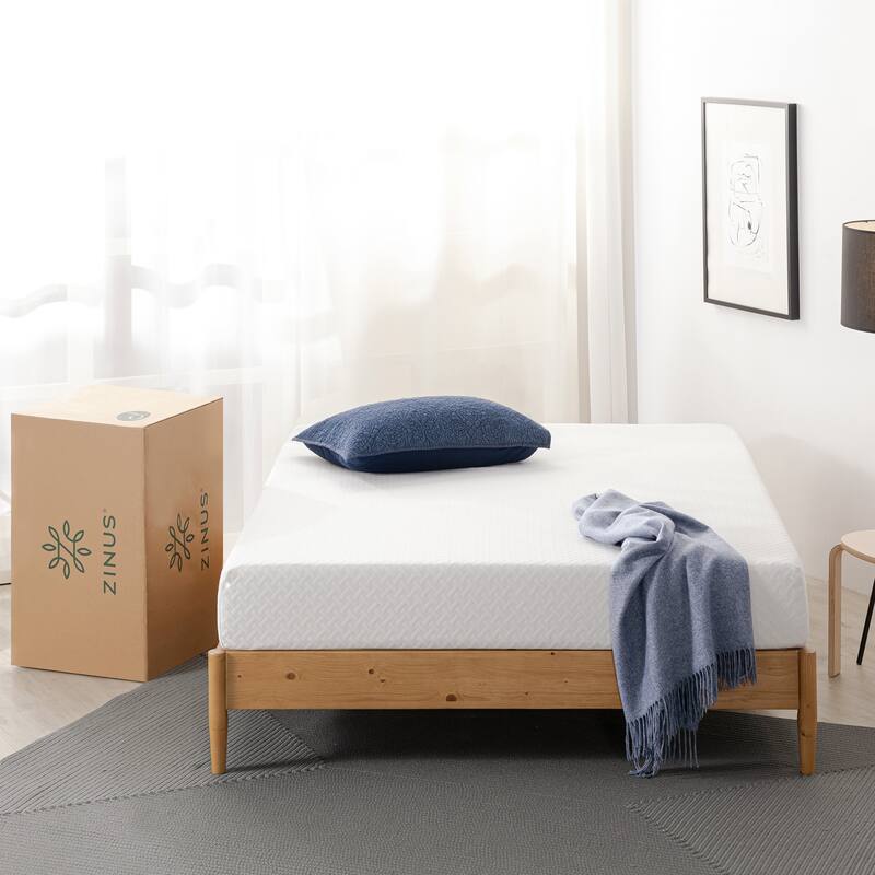 Priage by ZINUS 8-inch Green Tea Cool Mate Memory Foam Mattress