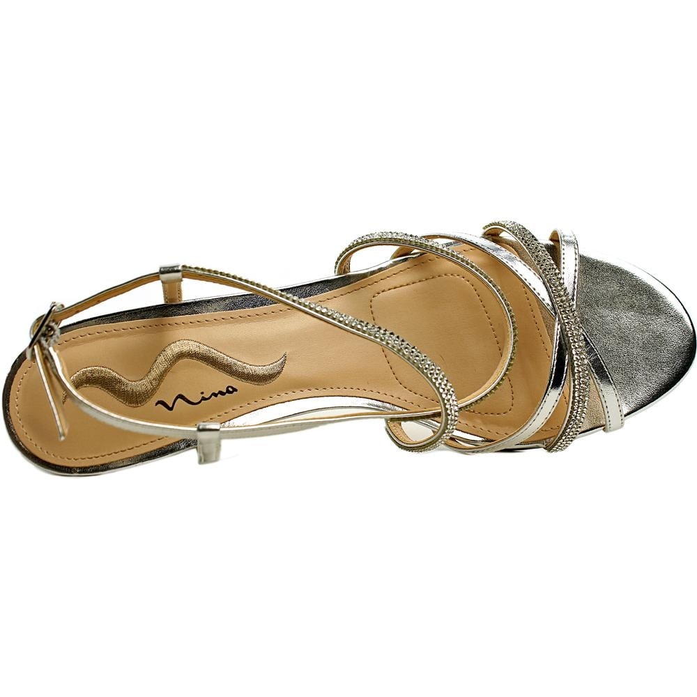 nina franya wedge sandal silver