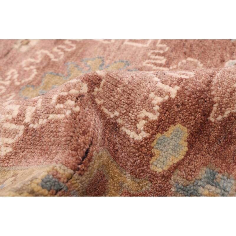 ECARPETGALLERY Hand-knotted Modern Oushak Dark Violet Wool Rug - 8'1 x 10'2