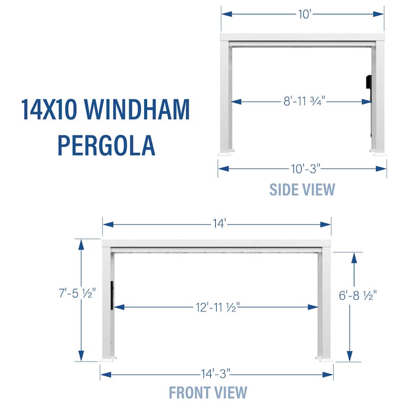 Backyard Discovery Windham 14x10' Galvanized Steel Pergola with Canopy