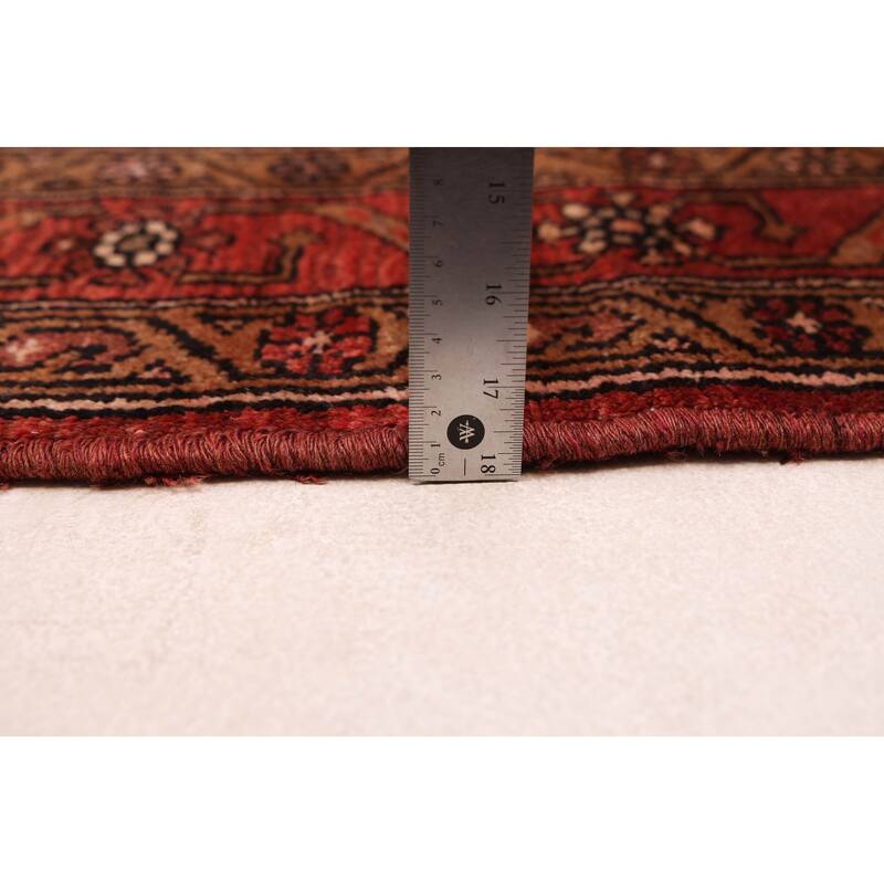 ECARPETGALLERY Hand-knotted Konya Anatolian Grey, Red Wool Rug - 4'4 x 9'0