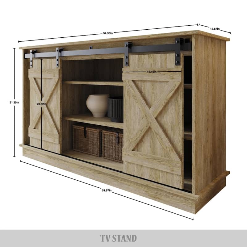 CraftPorch Vintage Style X-shaped TV Stand Console