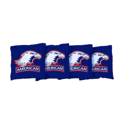 American University AU Eagles Blue Cornhole Bags