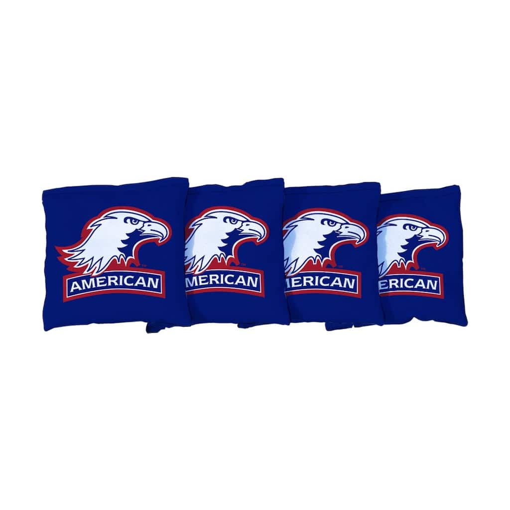 American University AU Eagles Blue Cornhole Bags