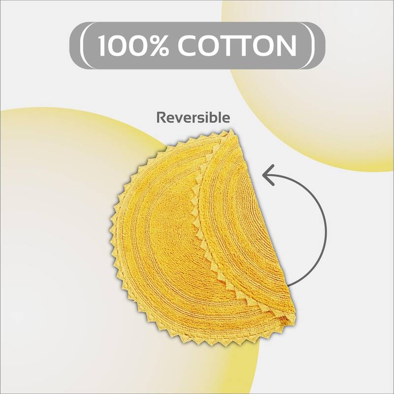 Better Trends Bath Rugs 100% Cotton Soft & Water Absorbent Reversible Tufted Bathroom Rug for Shower, Sink Mats Lilly Crochet