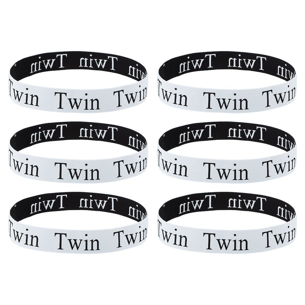 Bed Sheet Organizer Bands 325x40mm Storage Bands, White, TWIN - White