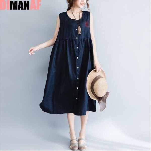 linen sundress plus size