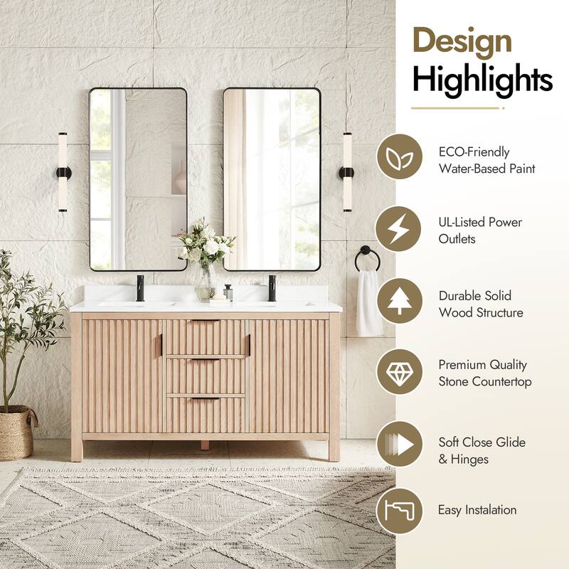 Shenzhen Bath Vanity with Composite Stone Top without Mirror