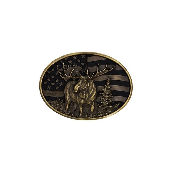 moose belt buckle