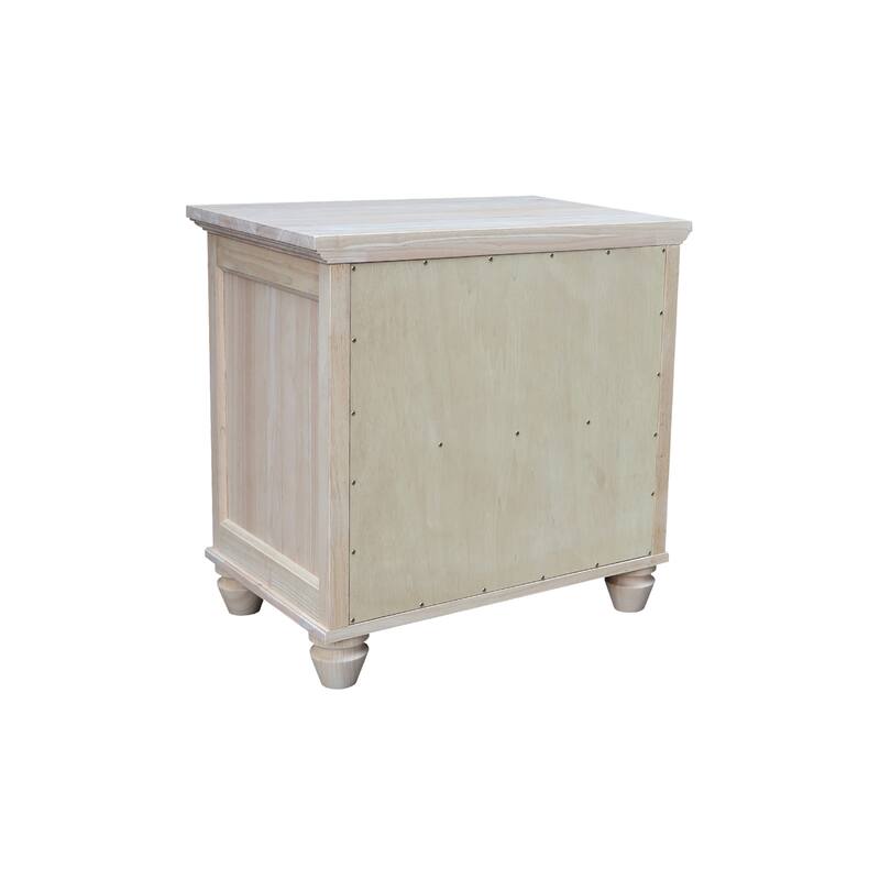 International Concepts Solid Wood 1-Drawer Nightstand
