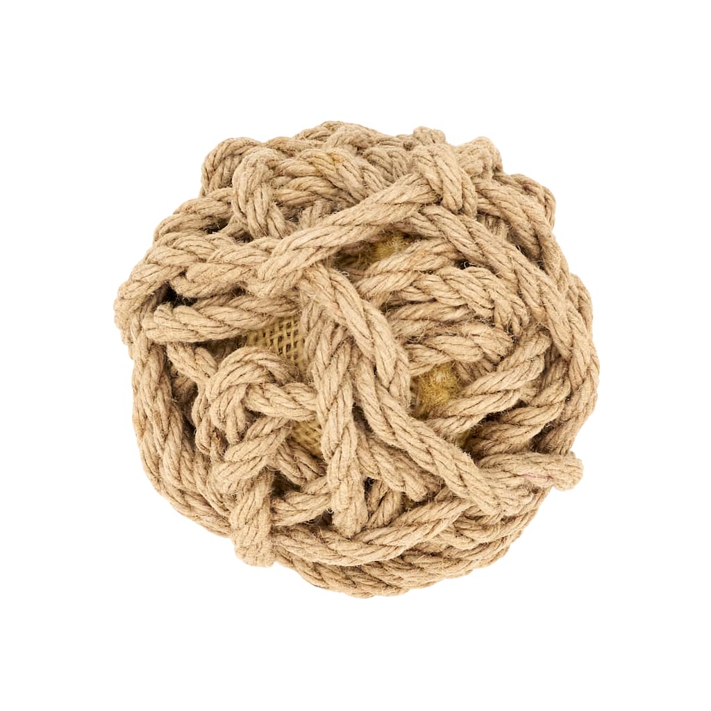 Coastal Chic Jute Rope Ball Décor (Set of 6) - 4"