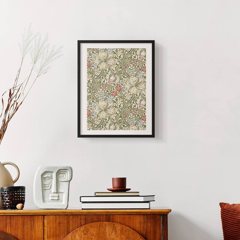 Vintage Floral Print CCCV -Framed Print