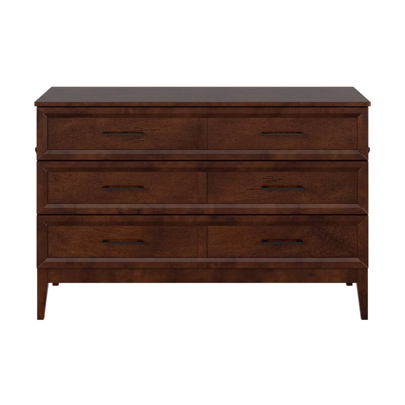Solid Wood Murphy Bed Chest with Mattress & Charger - Twin, Full Sizes - Space Saving Furniture
