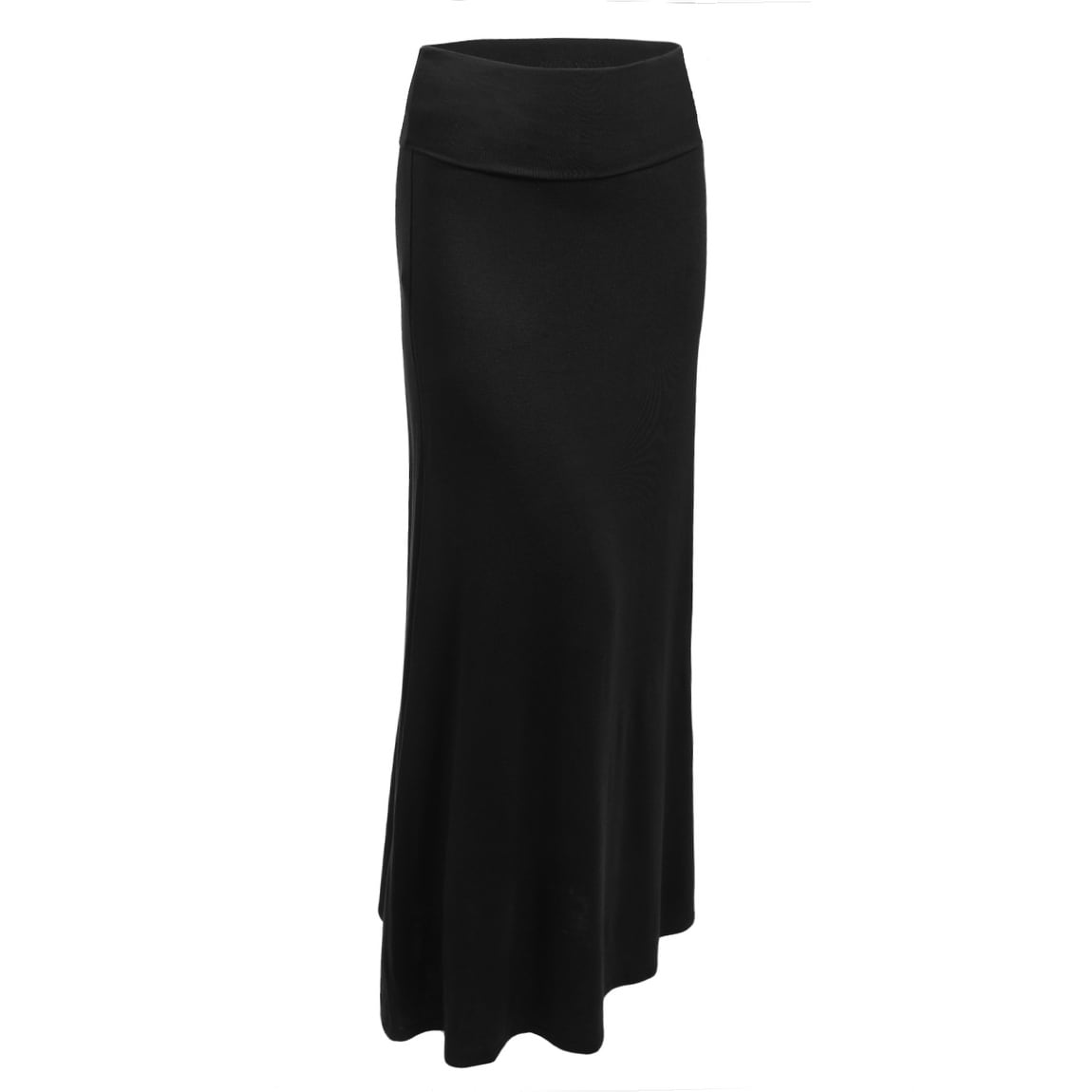 white jersey maxi skirt