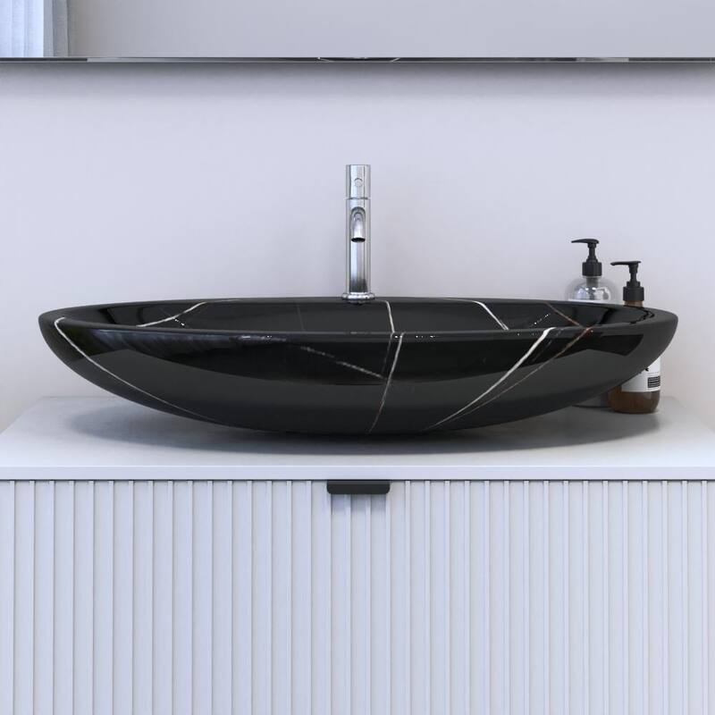 29 Inch Ceramic Vessel Sink - Black