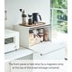 preview thumbnail 2 of 12, Yamazaki Home Bread Box - Two Styles, Steel, Horizontal, Holds 22.2 lbs - L 13.58 x W 15.75 x H 9.45 inches