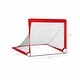 preview thumbnail 7 of 5, Red Fiberglass Pop-Up Soccer Goal Set with Stakes and Carry Bag for Backyard or Park - 47.2"L x 31.5"W x 31.5"H