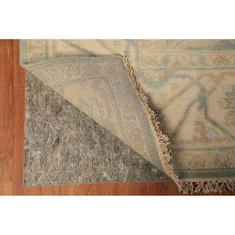 Oushak Indian Rug Hand-Knotted Transitional Wool Carpet - 8'0"x 9'9"