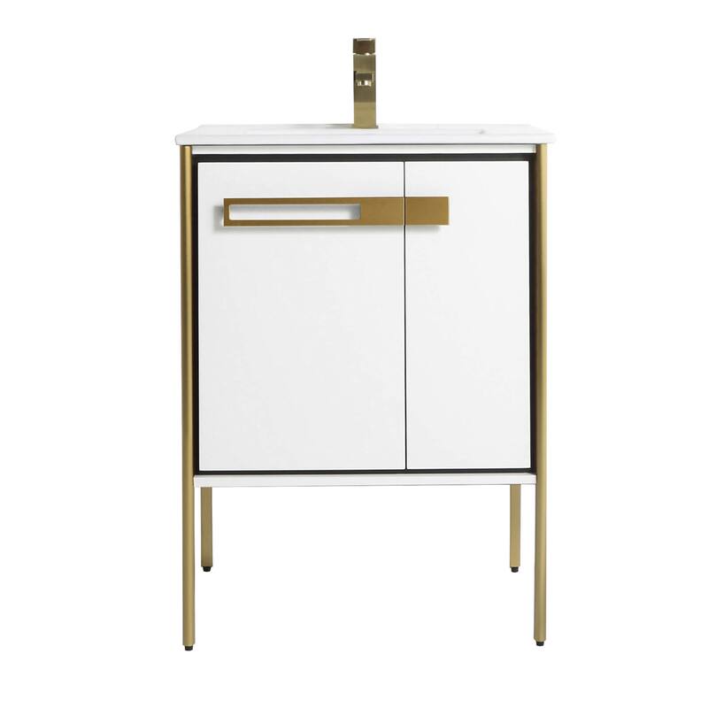 Fine Fixtures Oakville Bathroom Vanity with White Ceramic Sink