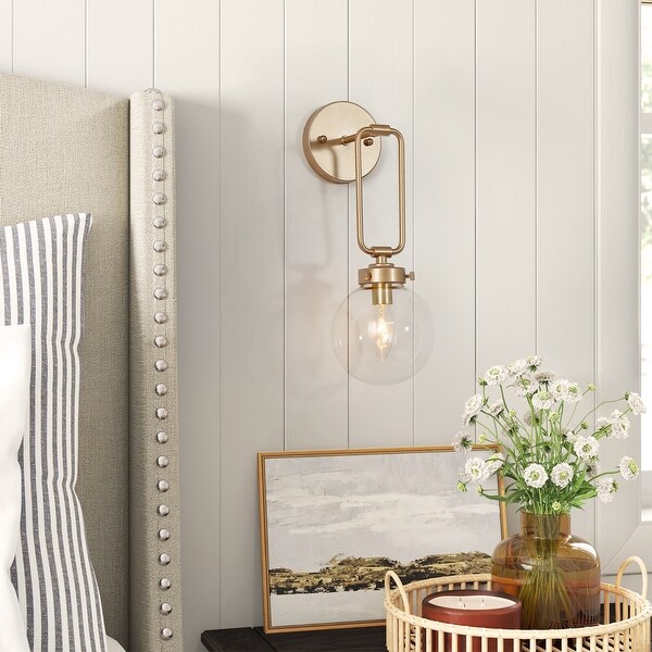 Gold sconce lights discount