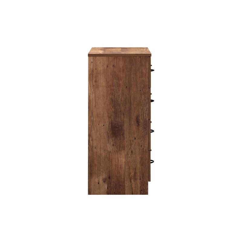 OS Home and Office Furniture Model 6007 Four Drawer Chest in Mountain Oak