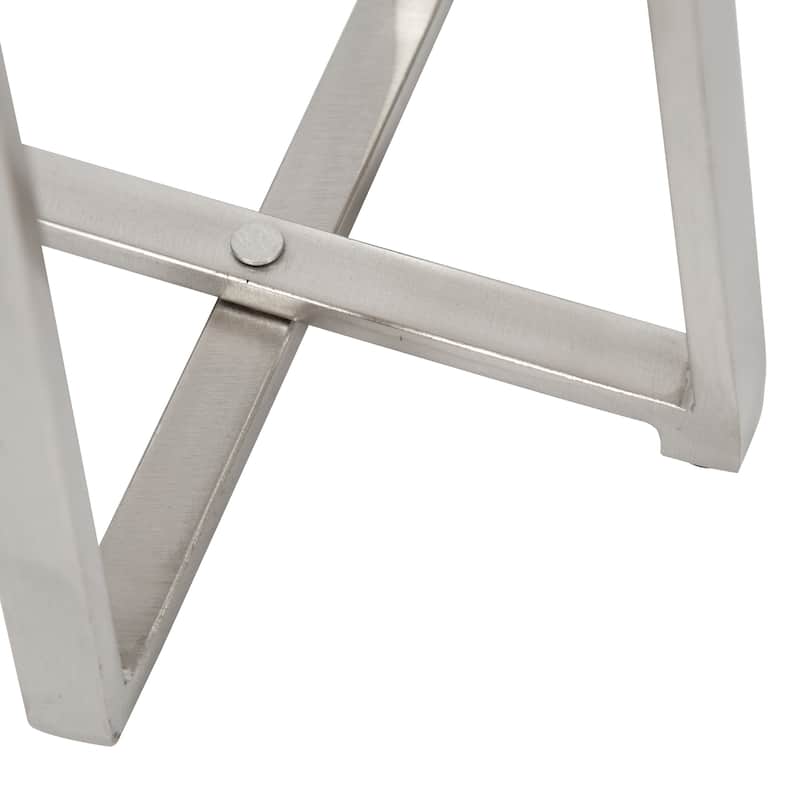 Kate and Laurel Zia Metal Drink Table - 9x9x23