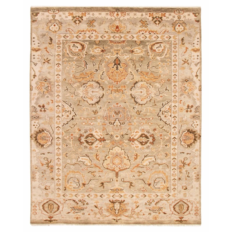 ECARPETGALLERY Hand-knotted Jules Serapi Khaki Wool Rug - 7'10 x 9'11 - Khaki - 7'10 x 9'11