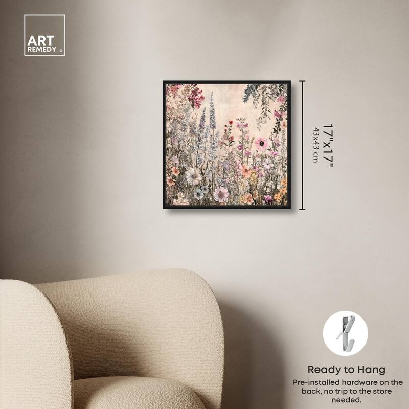 Chiffon Cosmos Canvas by Art Remedy