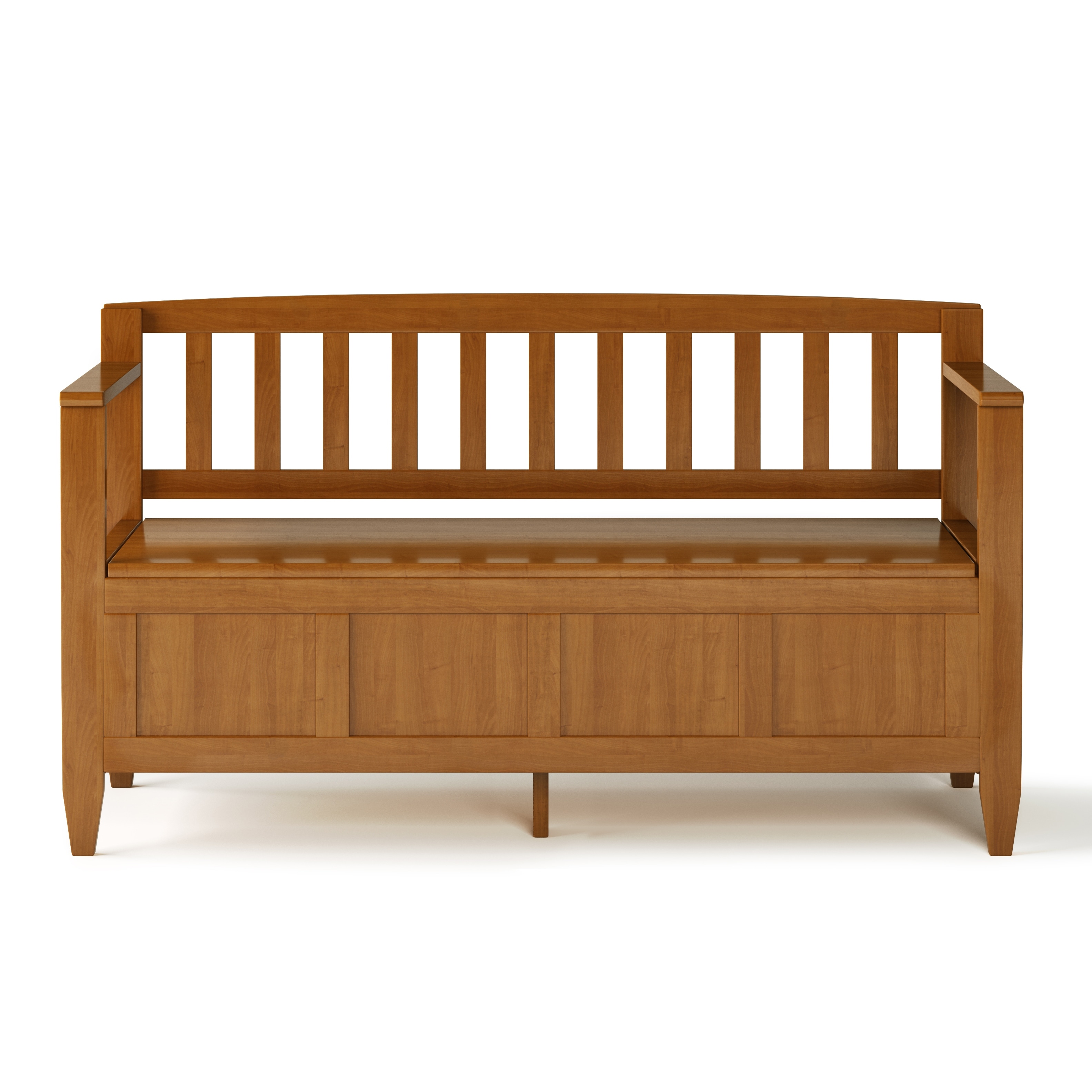 Wyndenhall halifax solid wood 48 inch wide outlet transitional entryway storage bench