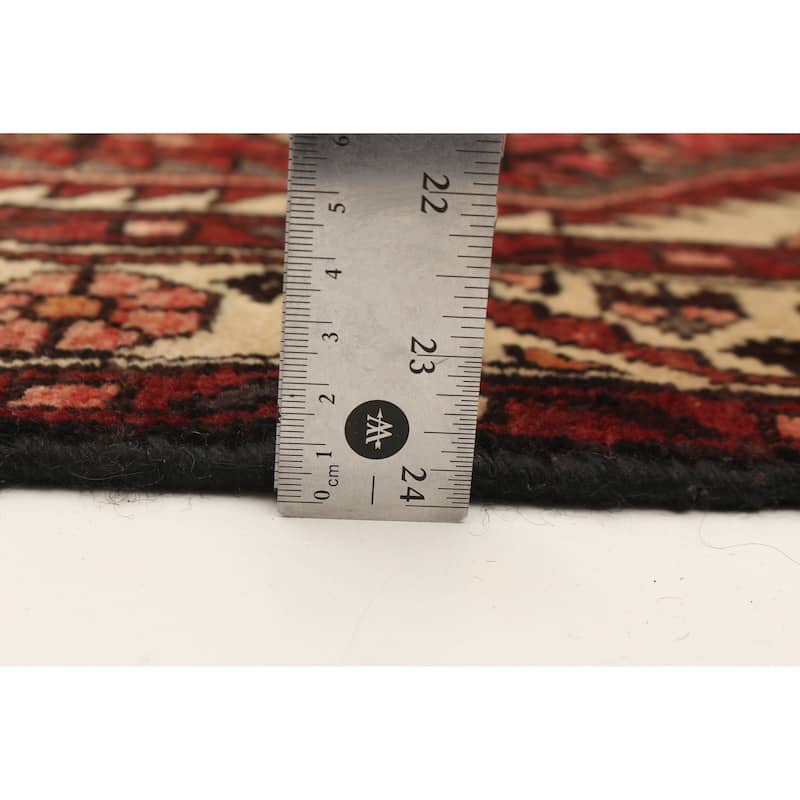 ECARPETGALLERY Hand-knotted Andelz Red Wool Rug - 3'7 x 9'6