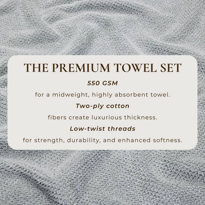 Linery & Co. Luxury Cotton Textured Bath Towel
