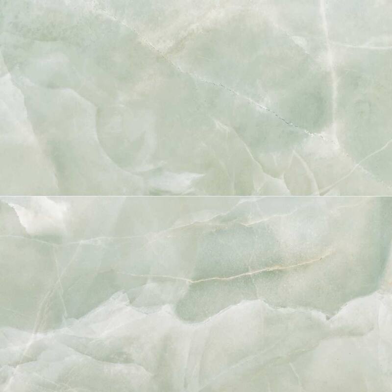 The Tile Life Geo Lust 24x48 Jade Porcelain Floor and Wall Tile - Green - 4 x 4 Sample
