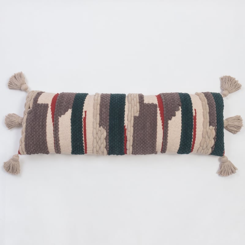 Cottage Home Chellie Multicolor Cotton Extra Long Bolster Pillow