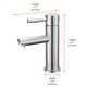 preview thumbnail 10 of 12, Elegant Lighting FAV-1008 Mia 1.5 GPM Single Hole Bathroom Faucet