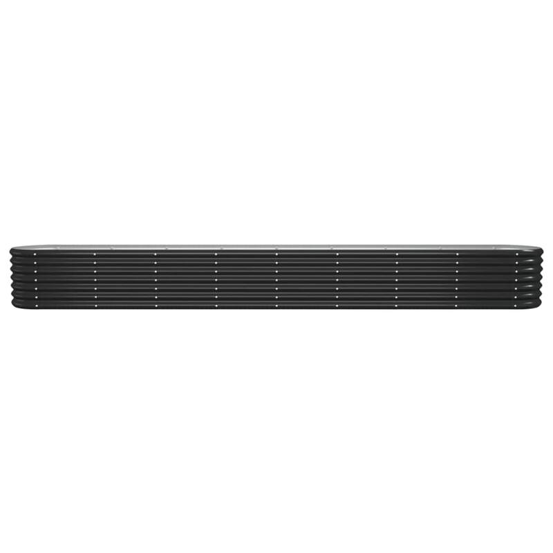 vidaXL Garden Raised Bed Patio Outdoor Raised Planter Box Powder-coated Steel