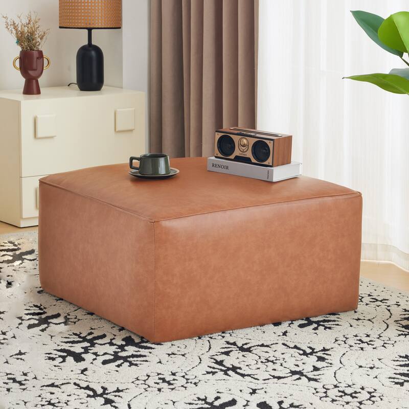 Square Ottoman, Corduroy