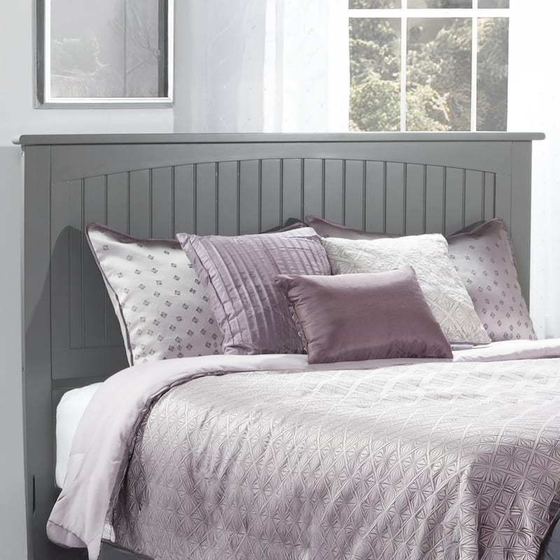 AFI Nantucket Headboard with Attachable Charger - Grey - Queen